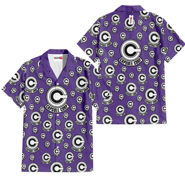 Pokemon Capsule Corp Symbols Hawaiian Shirt, Summer Shirt For Men and Women Jezsport.com