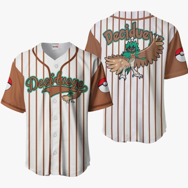 Anime Pokemon Decidueye Baseball Jersey For Men and Women Jezsport.com