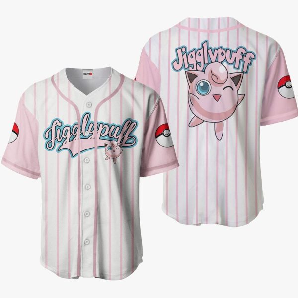 Pokemon Jigglypuff Baseball Jersey For Men and Women Jezsport.com