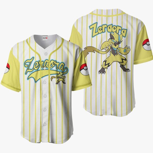 Anime Pokemon Zeraora Baseball Jersey For Men and Women Jezsport.com