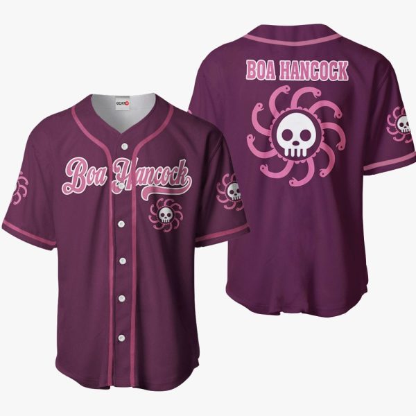 Anime Pokemon Boa Hancock Symbol Baseball Jersey For Men and Women Jezsport.com