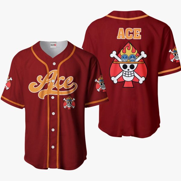 Portgas D. Ace Symbol Baseball Jersey For Men and Women Jezsport.com