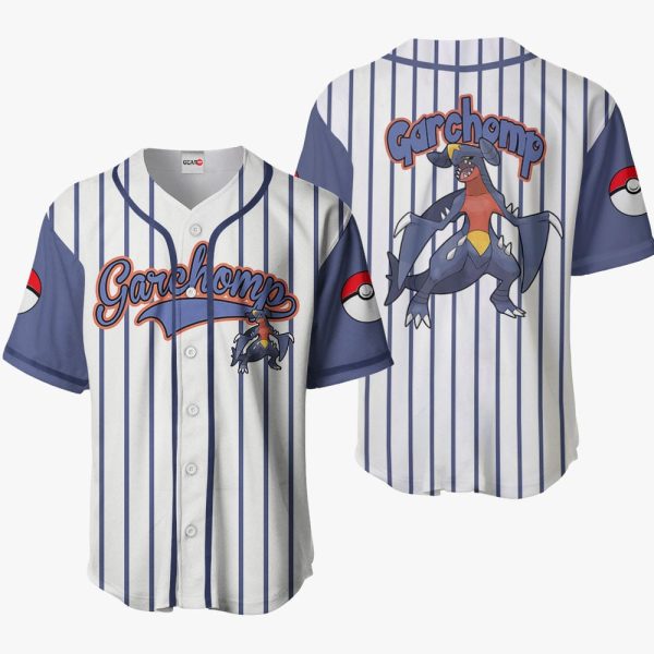 Anime Pokemon Garchomp Baseball Jersey For Men and Women Jezsport.com