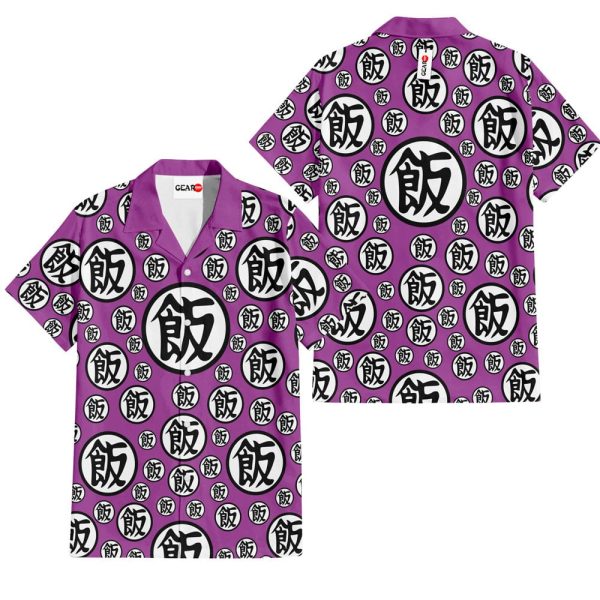 Dragonball Gohan Symbols Hawaiian Shirt, Summer Shirt For Men and Women Jezsport.com