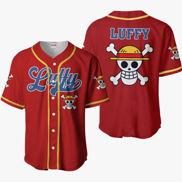 Monkey D. Luffy Symbol Baseball Jersey For Men and Women Jezsport.com