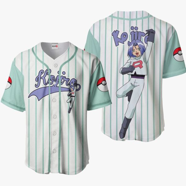 Anime Pokemon James Kojiro Baseball Jersey For Men and Women Jezsport.com