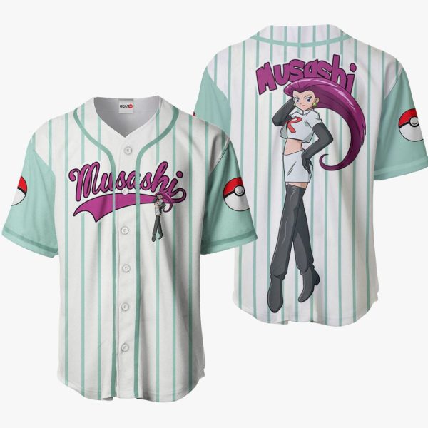 Anime Pokemon Jessie Musashi Baseball Jersey For Men and Women Jezsport.com