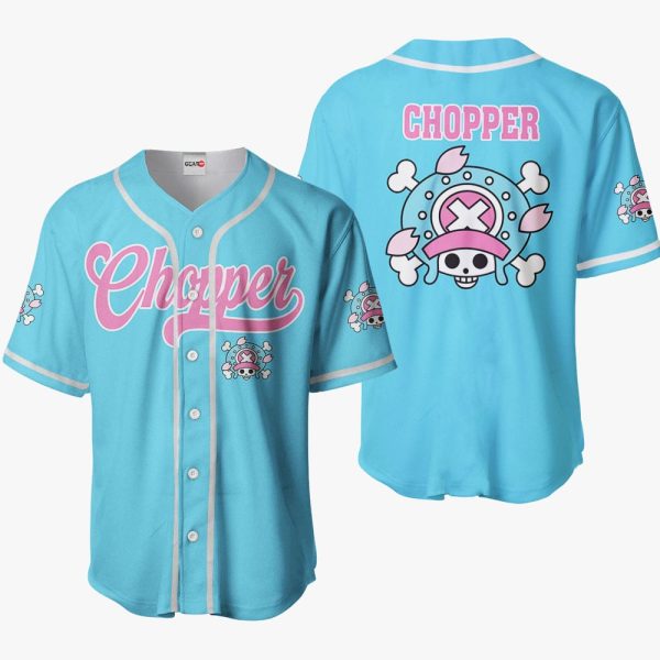 Anime Pokemon Tony Tony Chopper Symbol Baseball Jersey For Men and Women Jezsport.com