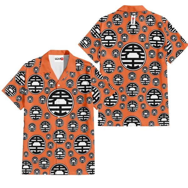 Dragonball Goku King Kai Symbols Hawaiian Shirt, Summer Shirt For Men and Women Jezsport.com