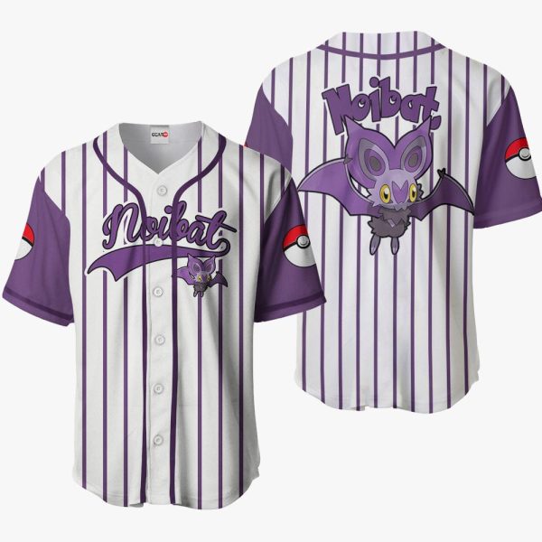 Anime Pokemon Noibat Baseball Jersey For Men and Women Jezsport.com