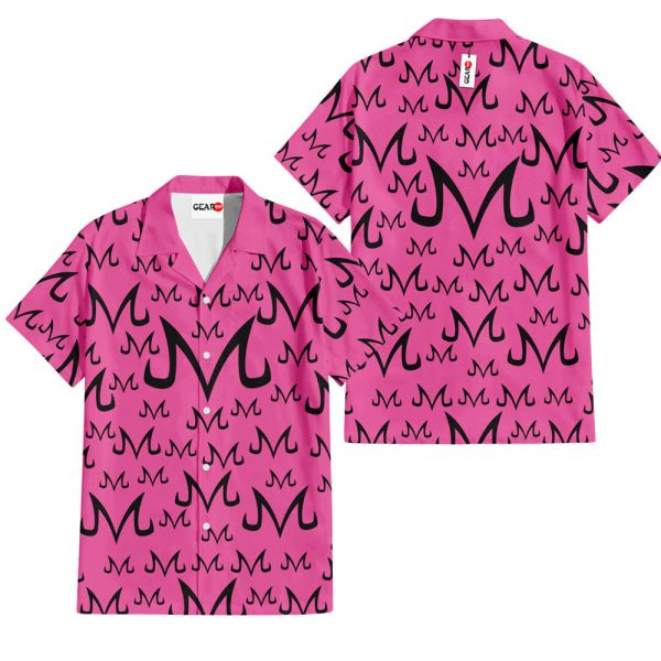 Dragonball Majin Buu Symbols Hawaiian Shirt, Summer Shirt For Men and Women Jezsport.com