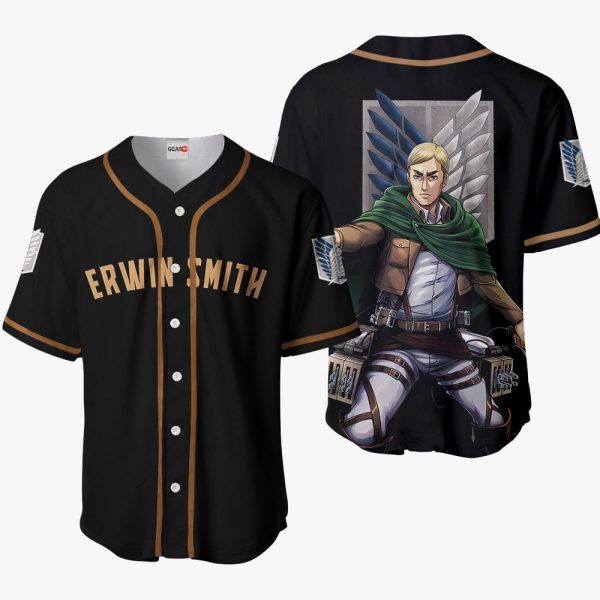 Anime Erwin Smith Baseball Jersey For Men and Women Jezsport.com