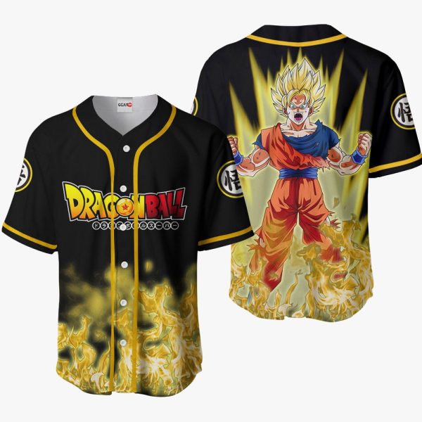 Anime Goku Super Saiyan Baseball Jersey For Men and Women Jezsport.com