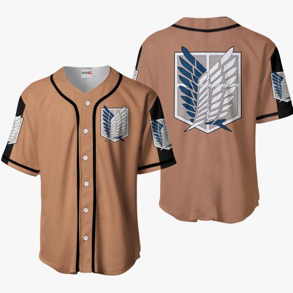 Anime Survey Corps Baseball Jersey For Men and Women Jezsport.com