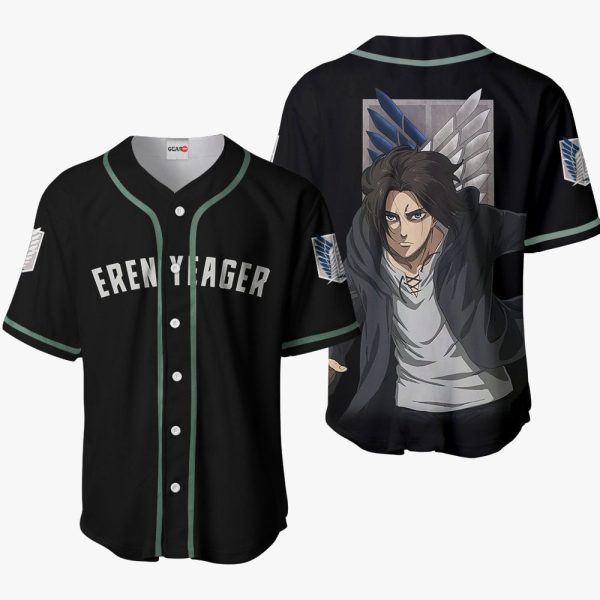 Anime Eren Yeager Baseball Jersey For Men and Women Jezsport.com