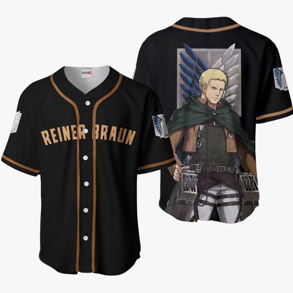 Anime Reiner Braun Baseball Jersey For Men and Women Jezsport.com