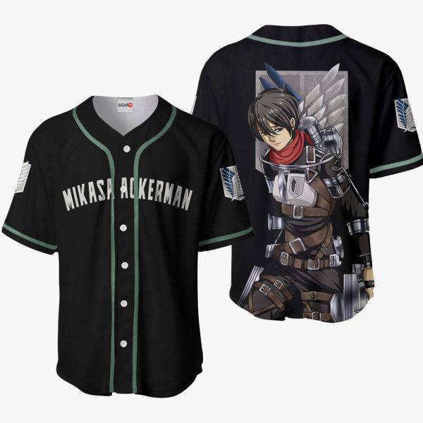 Anime Mikasa Ackerman Baseball Jersey For Men and Women Jezsport.com