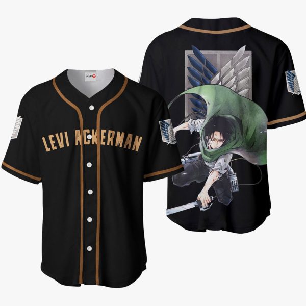 Anime Levi Ackerman Baseball Jersey For Men and Women Jezsport.com