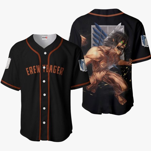 Anime Eren Yeager Titan Baseball Jersey For Men and Women Jezsport.com