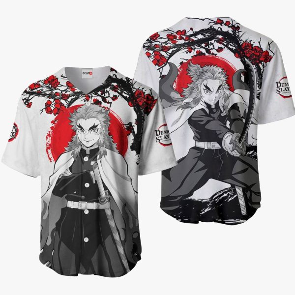 Anime Kyoujurou Rengoku Baseball Jersey For Men and Women Jezsport.com