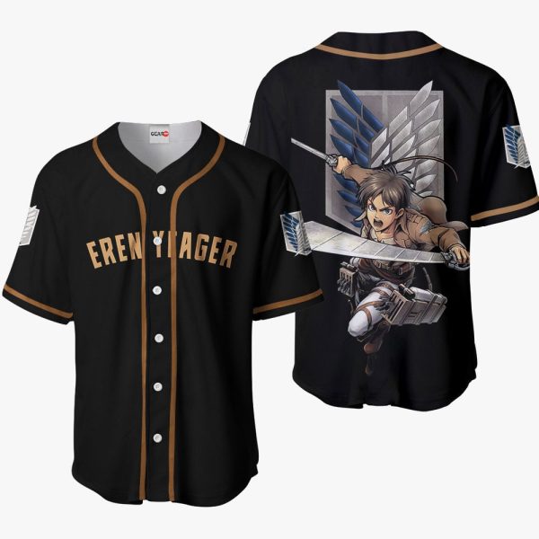 Anime Eren Yeager Baseball Jersey For Men and Women Jezsport.com