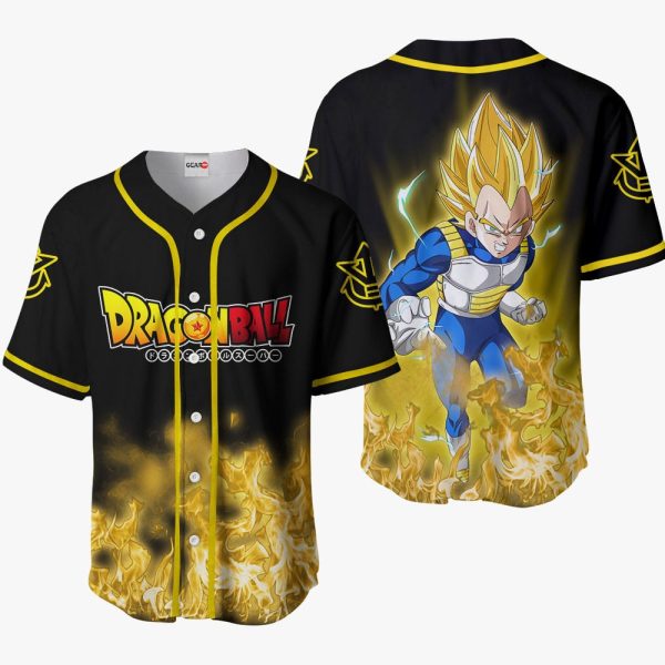 Anime Vegeta Super Saiyan Baseball Jersey For Men and Women Jezsport.com