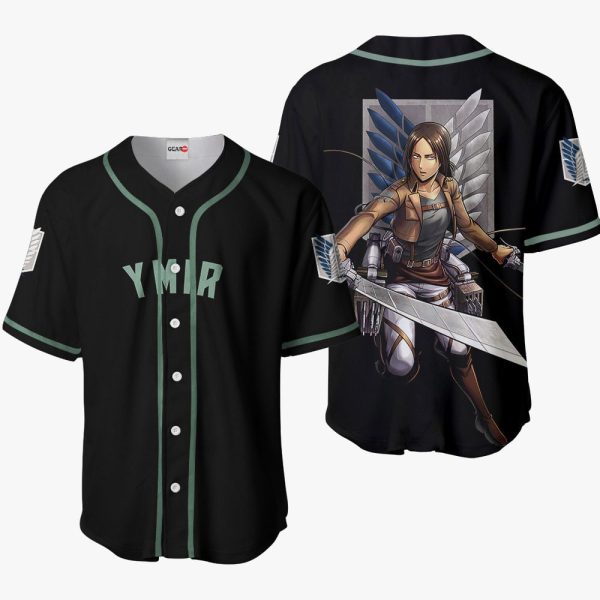 Anime Ymir Baseball Jersey For Men and Women Jezsport.com