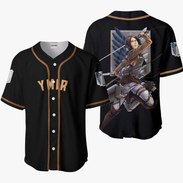 Anime Ymir Baseball Jersey For Men and Women Jezsport.com