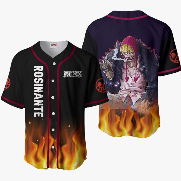 Anime Donquixote Rosinante Baseball Jersey For Men and Women Jezsport.com