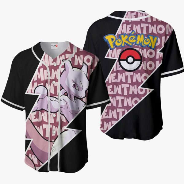 Anime Mewtwo Baseball Jersey For Men and Women Jezsport.com