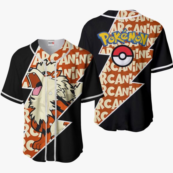 Anime Arcanine Baseball Jersey For Men and Women Jezsport.com