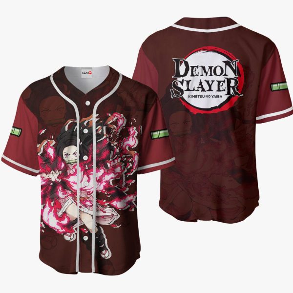 Anime Nezuko Blood Demon Art Baseball Jersey For Men and Women Jezsport.com