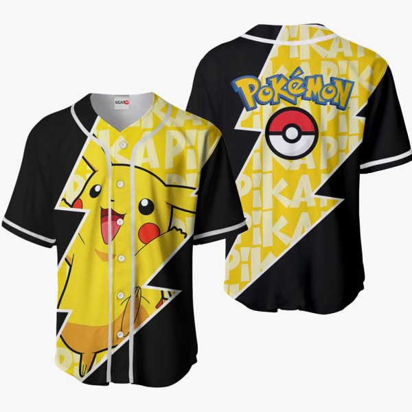 Anime Pikachu Baseball Jersey For Men and Women Jezsport.com