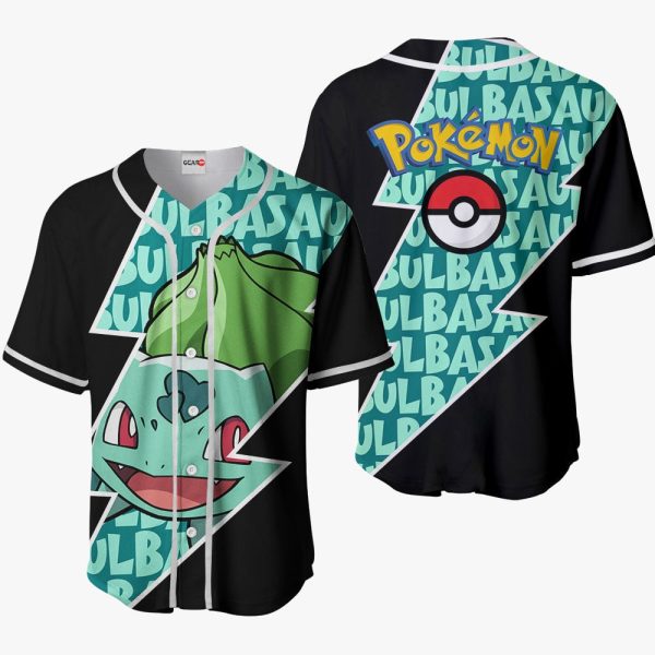 Anime Bulbasaur Baseball Jersey For Men and Women Jezsport.com