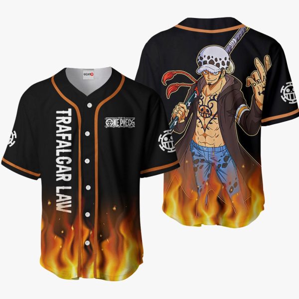 Anime Trafalgar Law Baseball Jersey For Men and Women Jezsport.com