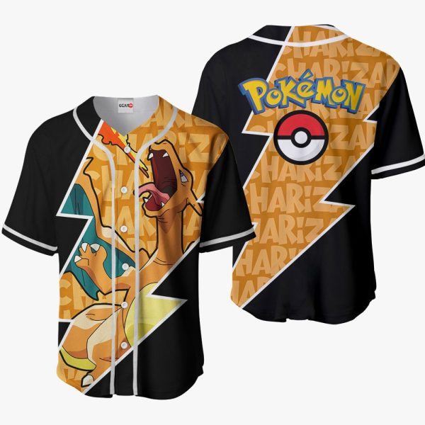 Anime Charizard Baseball Jersey For Men and Women Jezsport.com