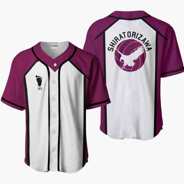 Anime Shiratorizawa Baseball Jersey For Men and Women Jezsport.com