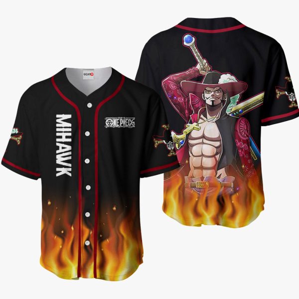 Anime Dracule Mihawk Baseball Jersey For Men and Women Jezsport.com