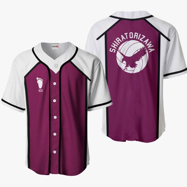 Anime Shiratorizawa Baseball Jersey For Men and Women Jezsport.com