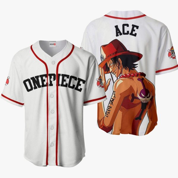 Anime Portgas D Ace Baseball Jersey For Men and Women Jezsport.com