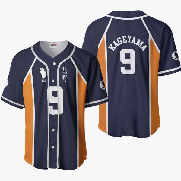 Anime Tobio Kageyama Baseball Jersey For Men and Women Jezsport.com