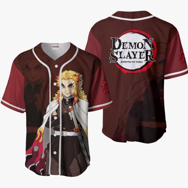 Anime Kyojuro Rengoku Baseball Jersey For Men and Women Jezsport.com