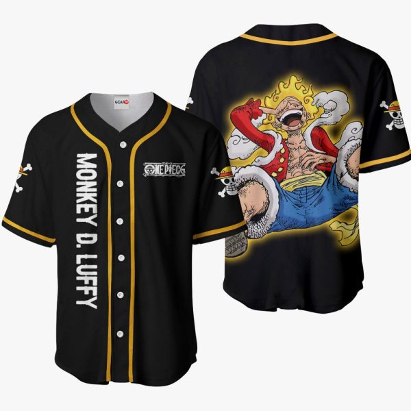 Anime One Piece Luffy Awakening Gear 5 Baseball Jersey For Men and Women Jezsport.com