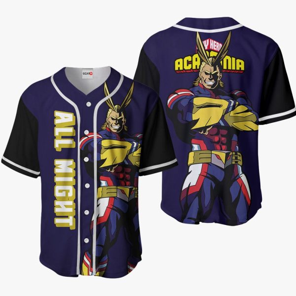 Anime All Might Baseball Jersey For Men and Women Jezsport.com