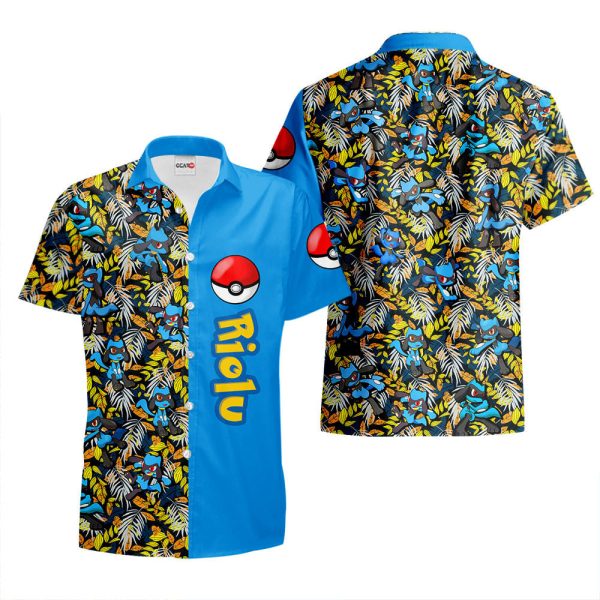 Pokemon Riolu Hawaiian Shirt, Summer Shirt For Men and Women Jezsport.com