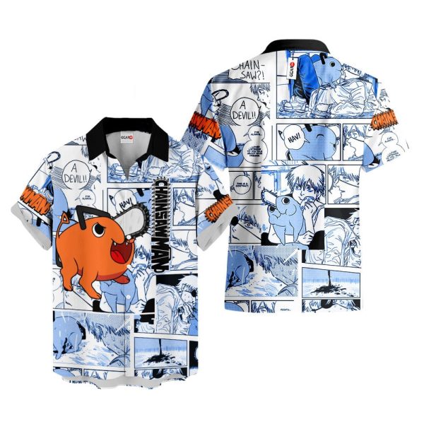 Pochita Hawaiian Shirt, Summer Shirt For Men and Women Jezsport.com