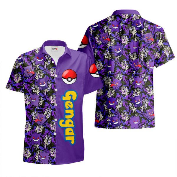 Pokemon Gengar Hawaiian Shirt, Summer Shirt For Men and Women Jezsport.com