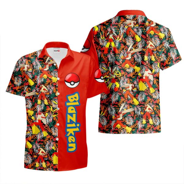 Pokemon Blaziken Hawaiian Shirt, Summer Shirt For Men and Women Jezsport.com