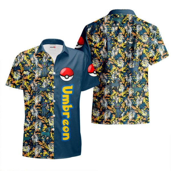 Pokemon Pattern Umbreon Hawaiian Shirt, Summer Shirt For Men and Women Jezsport.com