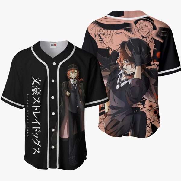 Anime Chuuya Nakahara Baseball Jersey For Men and Women Jezsport.com